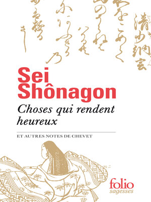 cover image of Choses qui rendent heureux et autres notes de chevet